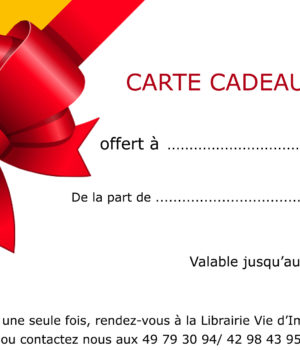 CARTE CADEAU Librairie Vie d'Impact